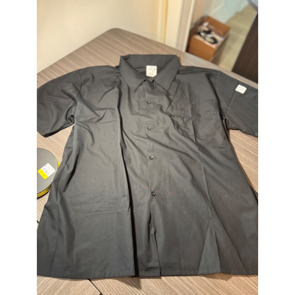 Mercari Culinary Mens 3X Black Cook Shirt Mesh Back Button Up M60200BK NEW